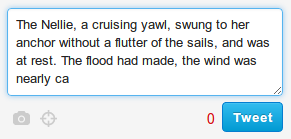 Twitter s post field